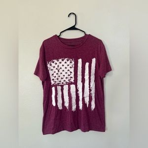 Dark Mauve Flag Tee